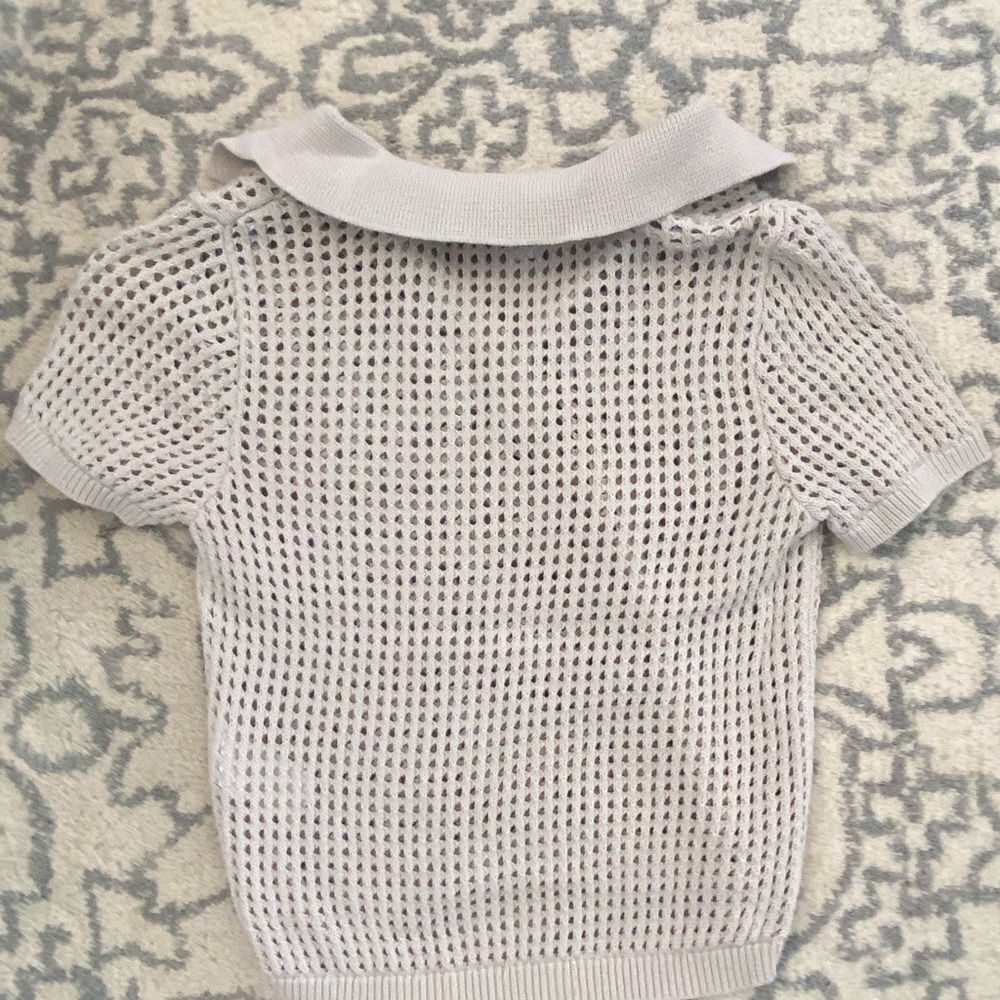 Calvin Klein Jeans Cream Knit Swim Coverup - Picture 3 of 5